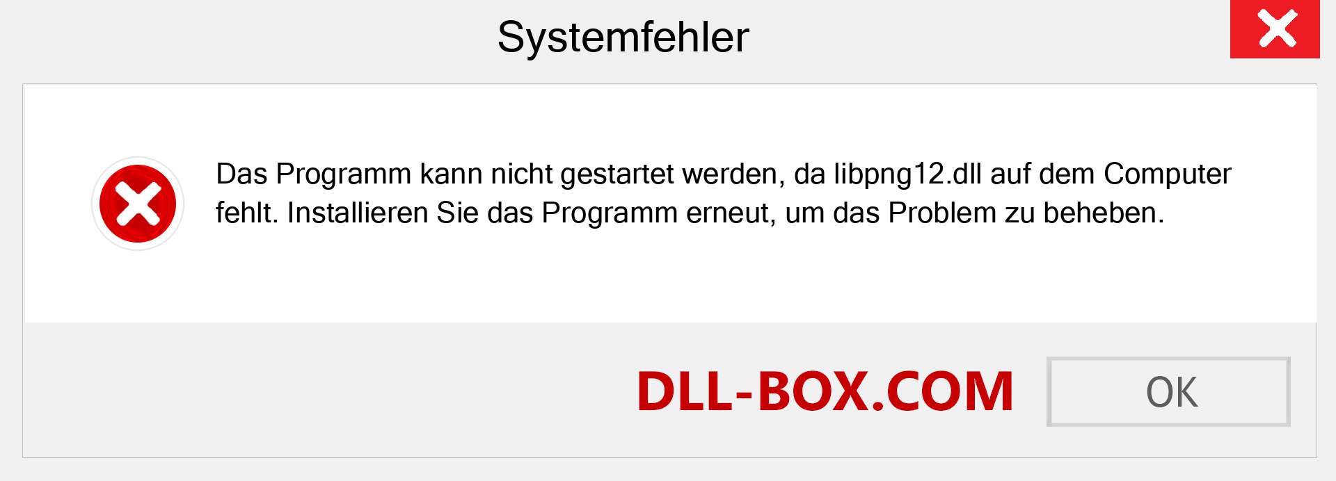 libpng12.dll-Datei fehlt?. Download für Windows 7, 8, 10 - Fix libpng12 dll Missing Error unter Windows, Fotos, Bildern