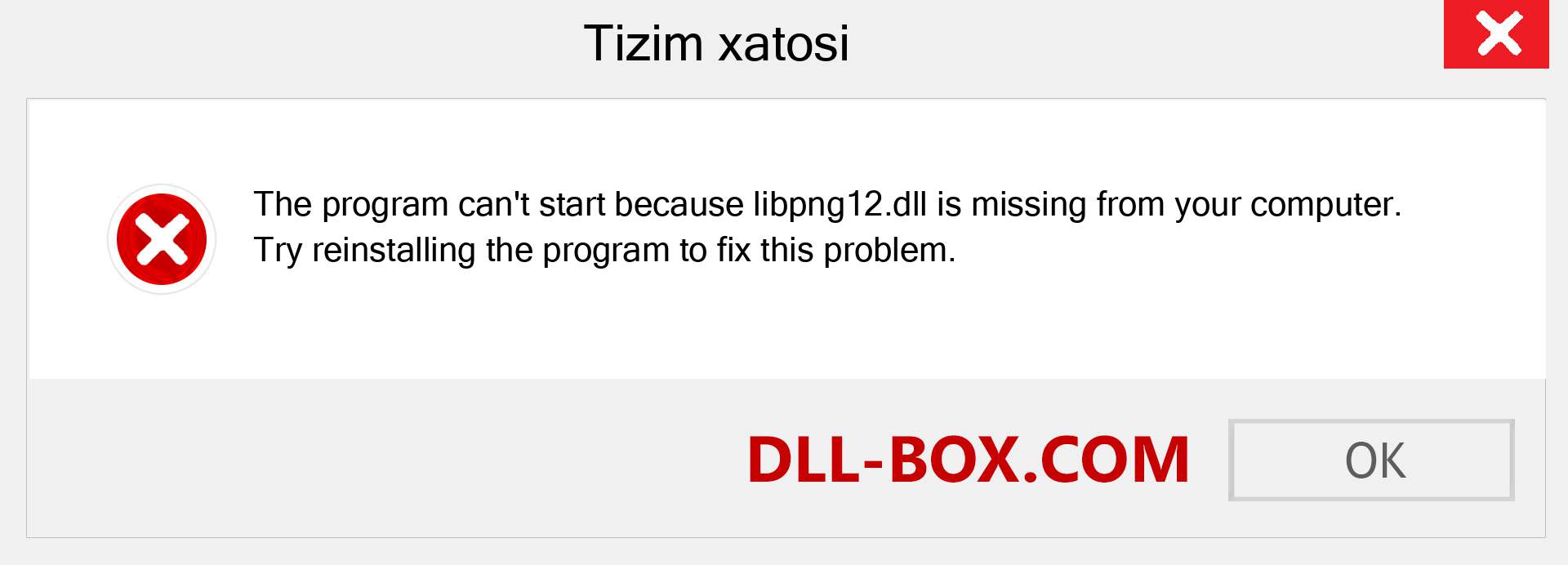 libpng12.dll fayli yo'qolganmi?. Windows 7, 8, 10 uchun yuklab olish - Windowsda libpng12 dll etishmayotgan xatoni tuzating, rasmlar, rasmlar